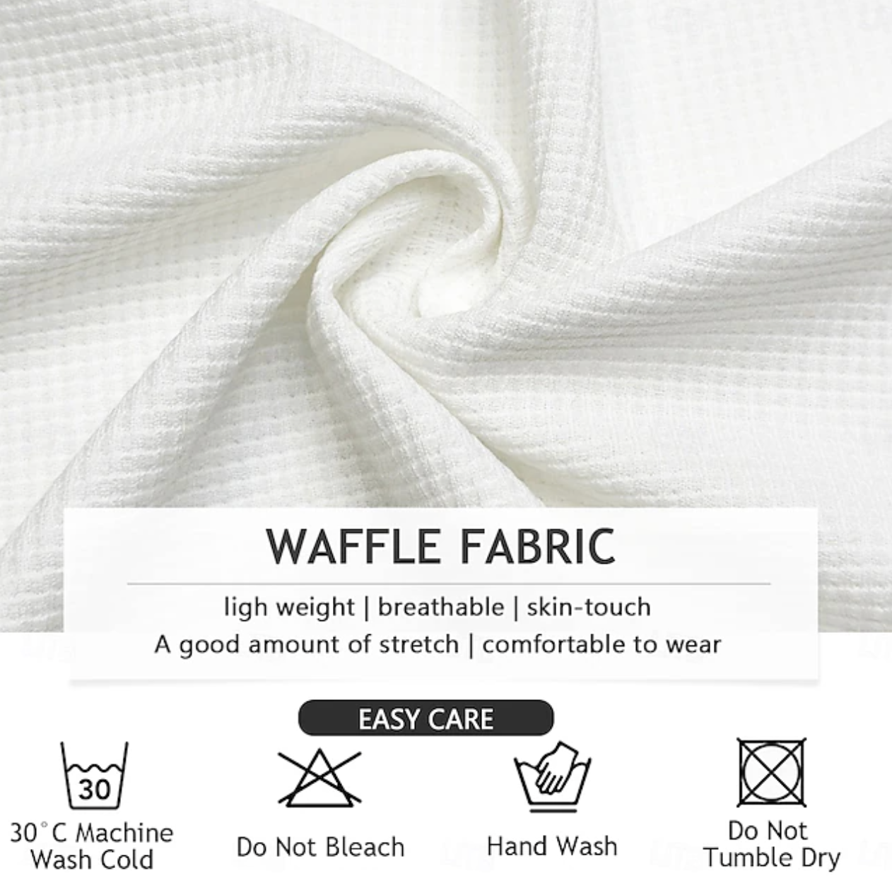 Everyday Waffle Henley Short Sleeve Tee